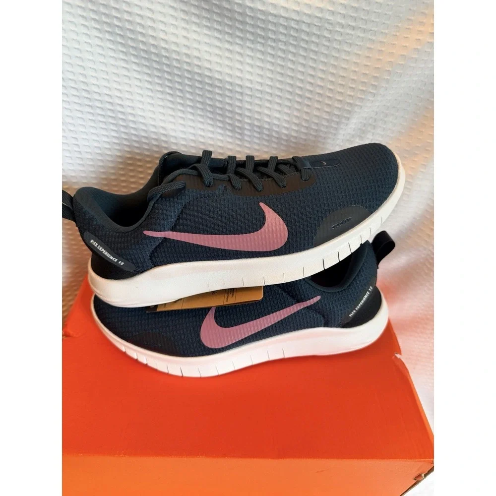 Nike Flex Experience RN 12 Armory Navy/Plum Dust-Black Women's Size 9 NWT